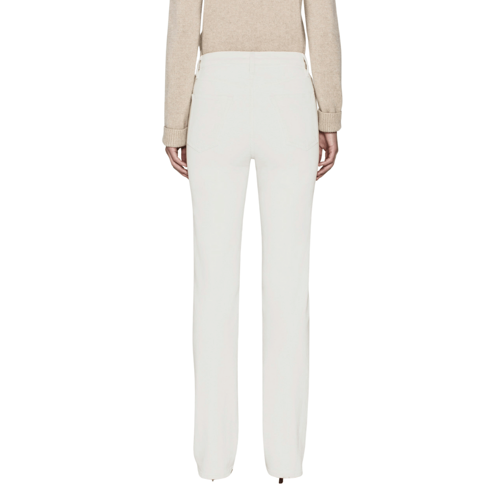 FRAME The Ruler High Rise Straight Leg Jeans in Off White FRAME DENIM Designer fashion shop online and in store High End fashion boutique Sydney Australia Riada Concept