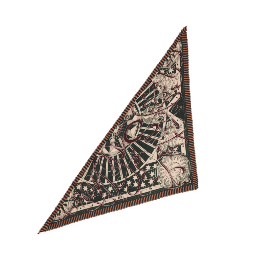 Faliero Sarti Foulard Sarti Triangle Scarf in Green and Beige Shop the latest Faliero Sarti Scarves collections; printed, stylish scarfs in luxe fabrics made in Italy. Shop online & in store at Riada Concept.