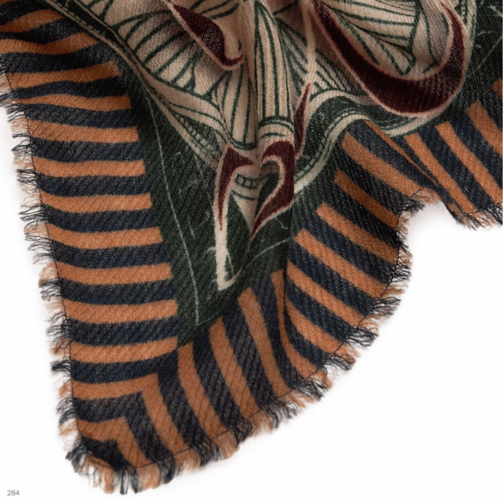 Faliero Sarti Foulard Sarti Triangle Scarf in Green and Beige Shop the latest Faliero Sarti Scarves collections; printed, stylish scarfs in luxe fabrics made in Italy. Shop online & in store at Riada Concept.