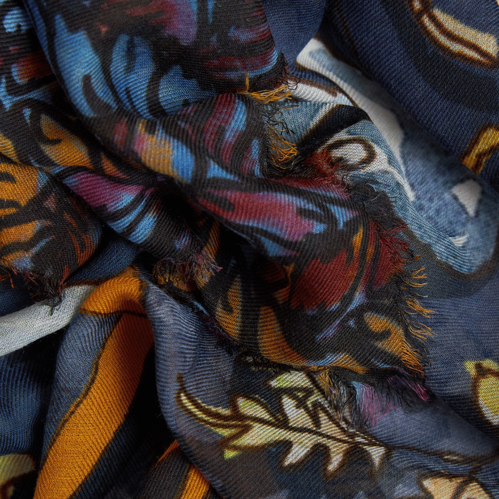 Faliero Sarti Illustrated Foulard Scarf in Seasons Shop the latest Faliero Sarti Scarves collections; printed, stylish scarfs in luxe fabrics made in Italy. Shop online & in store at Riada Concept.