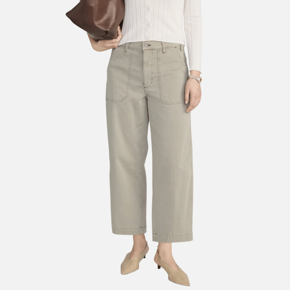 FRAME The Ranger High-Rise Crop Pant in Thyme – International designer fashion boutique Australia Riada Concept Woollahra