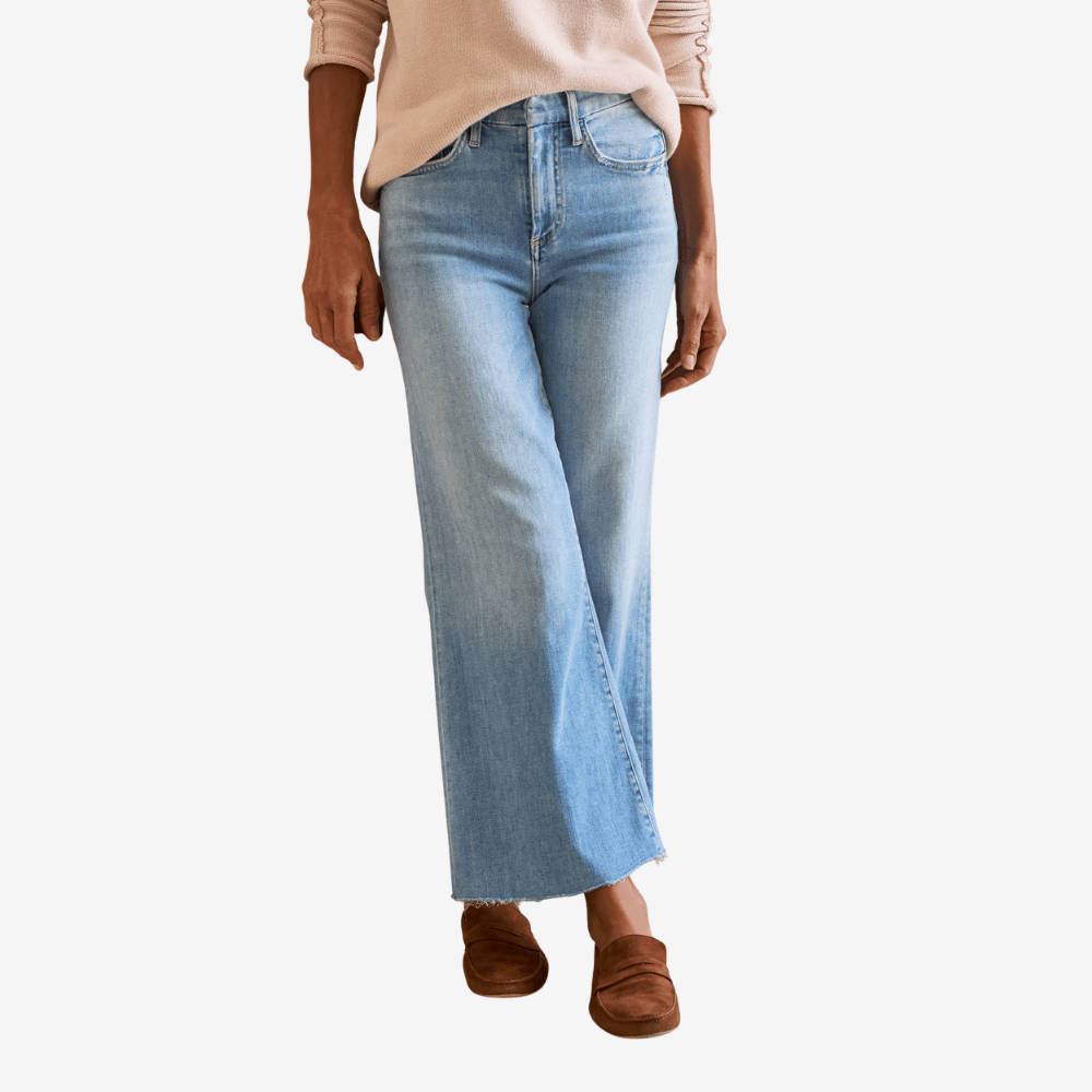 Frank & Eileen Galway Wide-Leg Jean in Faded Blue – International designer fashion boutique Australia Riada Concept Woollahra