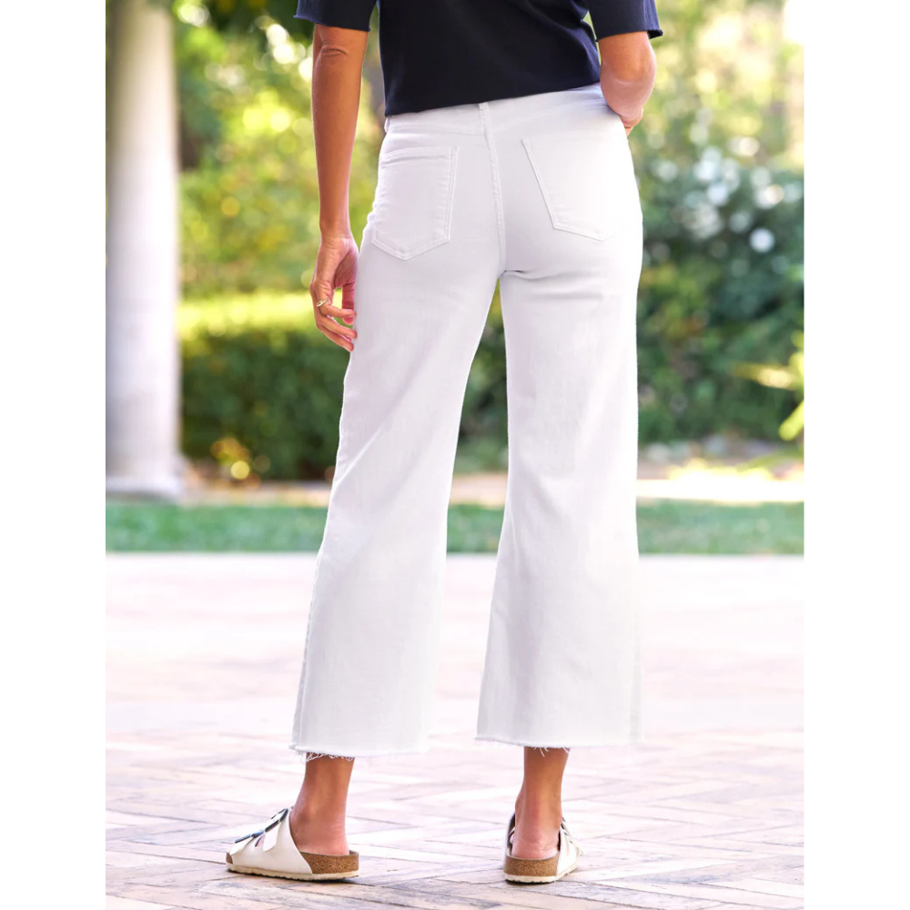 Galway Wide-Leg Jean in White