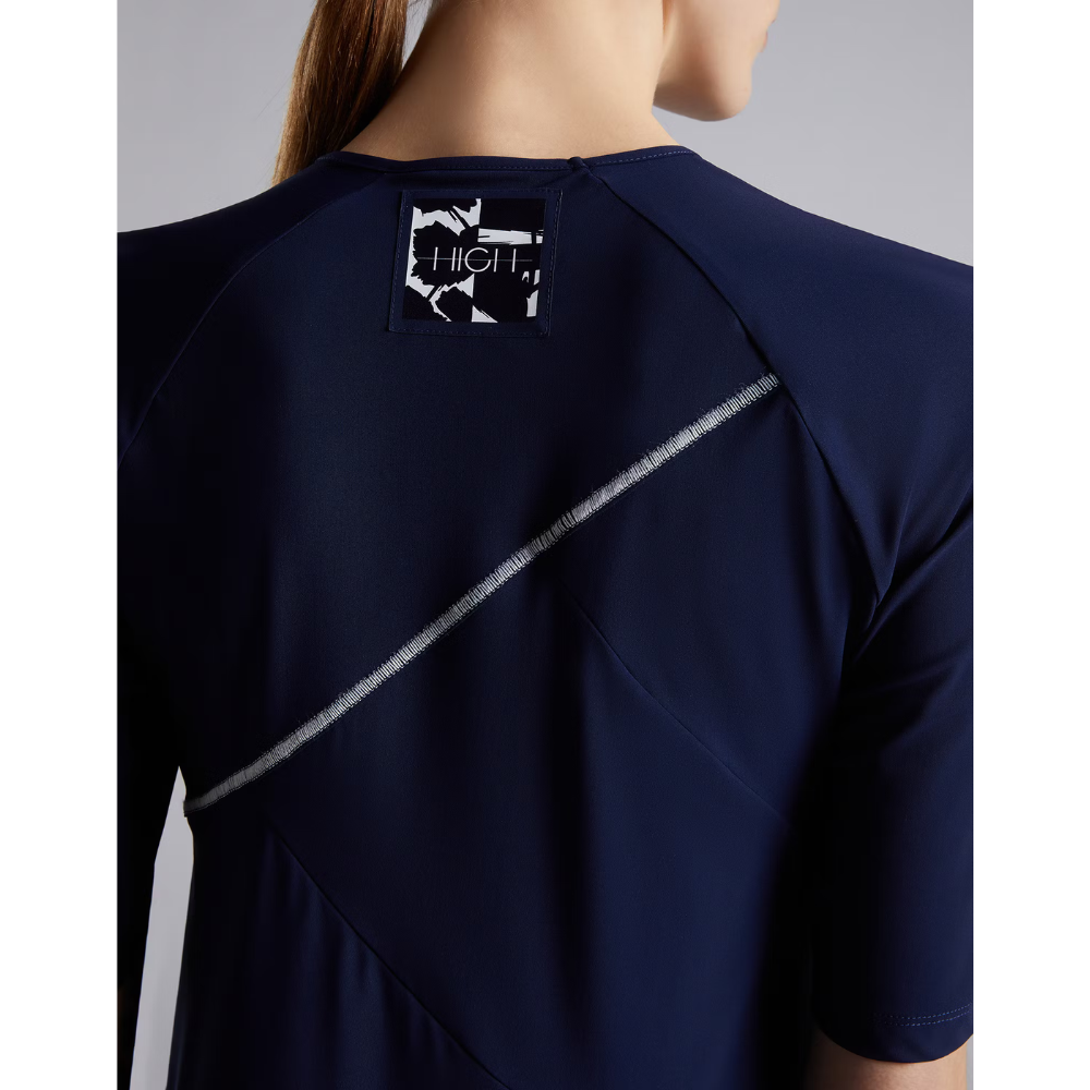 Dress Challenge in Navy Print