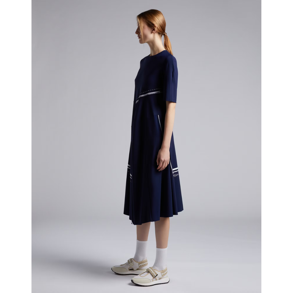 Dress Challenge in Navy Print