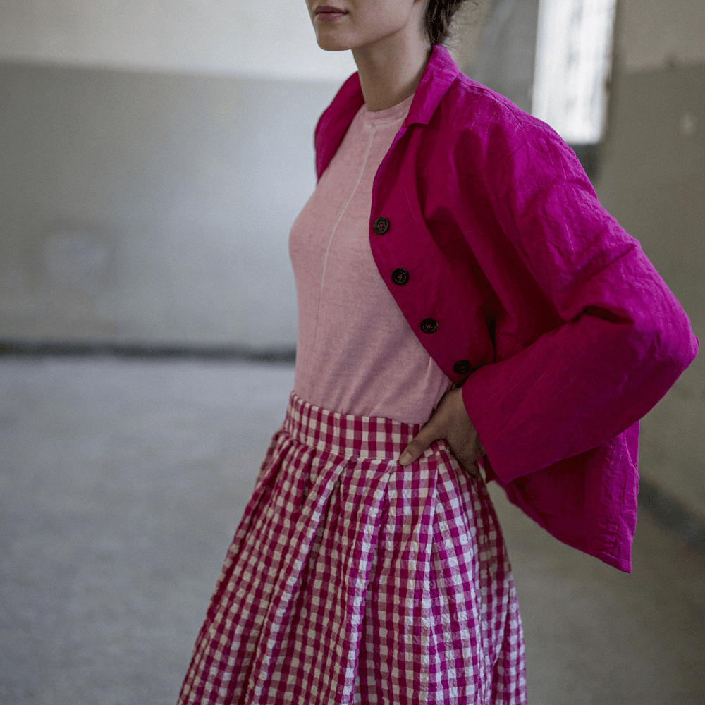 H+ Hannoh Wessel Julia Jacket in Azalea – International designer fashion boutique Australia Riada Concept Woollahra