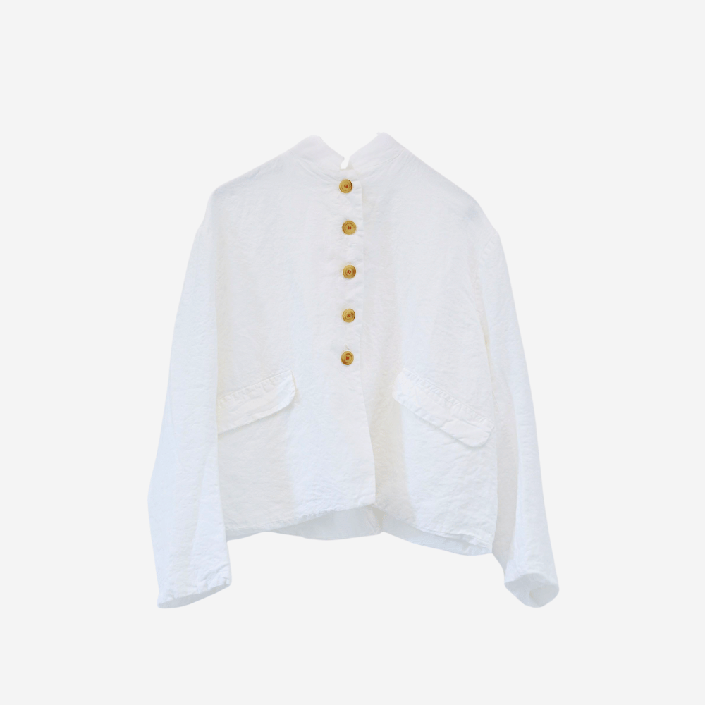 Hannoh Wessel Josephine Linen Jacket in White