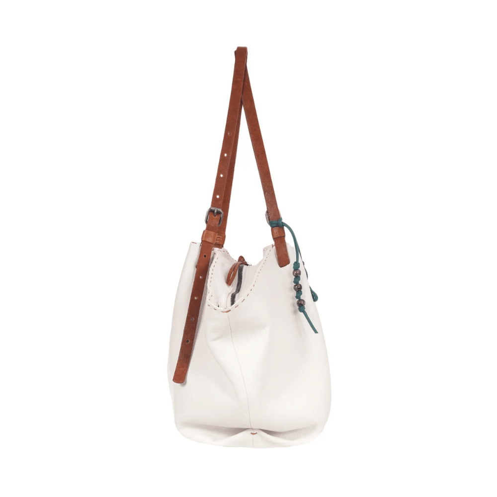 Henry Beguelin Large Size Piramide Belt Old Iron Bag in White BD5903 HENRY BEGUELIN Designer fashion handbags shop online and in store High End fashion boutique Sydney Australia Riada Concept