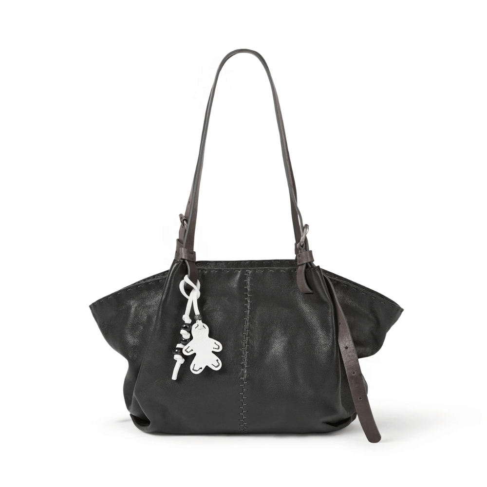 Henry Beguelin Medium Size Piramide Belt Old Iron Bag in Black BD5904 HENRY BEGUELIN Designer fashion handbags shop online and in store High End fashion boutique Sydney Australia Riada Concept