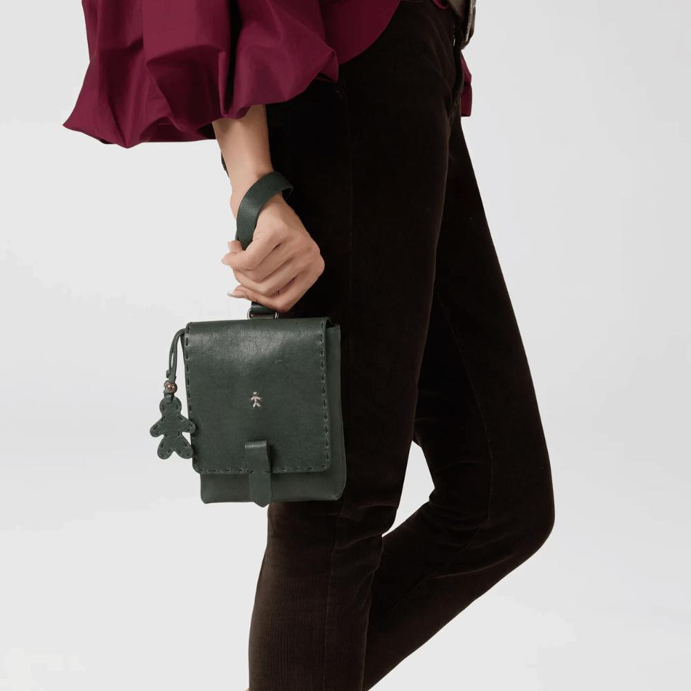 Henry Beguelin Toast Mini Crossbody Leather Bag in Menta Green BD6012 HENRY BEGUELIN Designer fashion handbags shop online and in store High End fashion boutique Sydney Australia Riada Concept