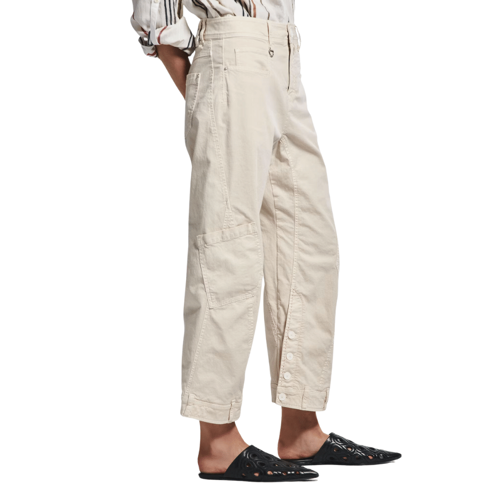 HIGH Hasten Bootcut Pant in Ecru HIGH OFFICIAL Designer fashion shop online and in store High End fashion boutique Sydney Australia Riada Concept