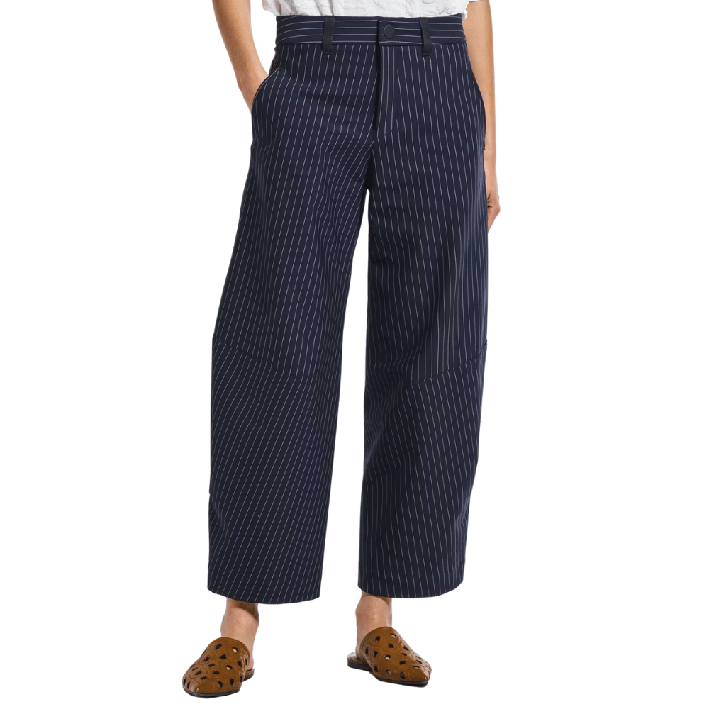 HIGH Minority Wide Leg Pant in Striped Blue HIGH OFFICIAL Designer fashion shop online and in store High End fashion boutique Sydney Australia Riada Concept
