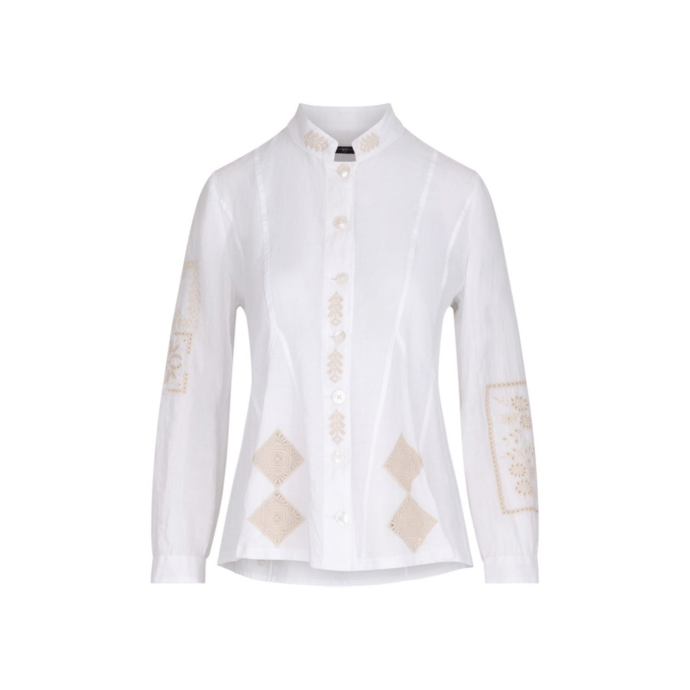 HIGH Sequential Ramiè Embroidered Jacket in Ecru HIGH OFFICIAL Designer fashion shop online and in store High End fashion boutique Sydney Australia Riada Concept