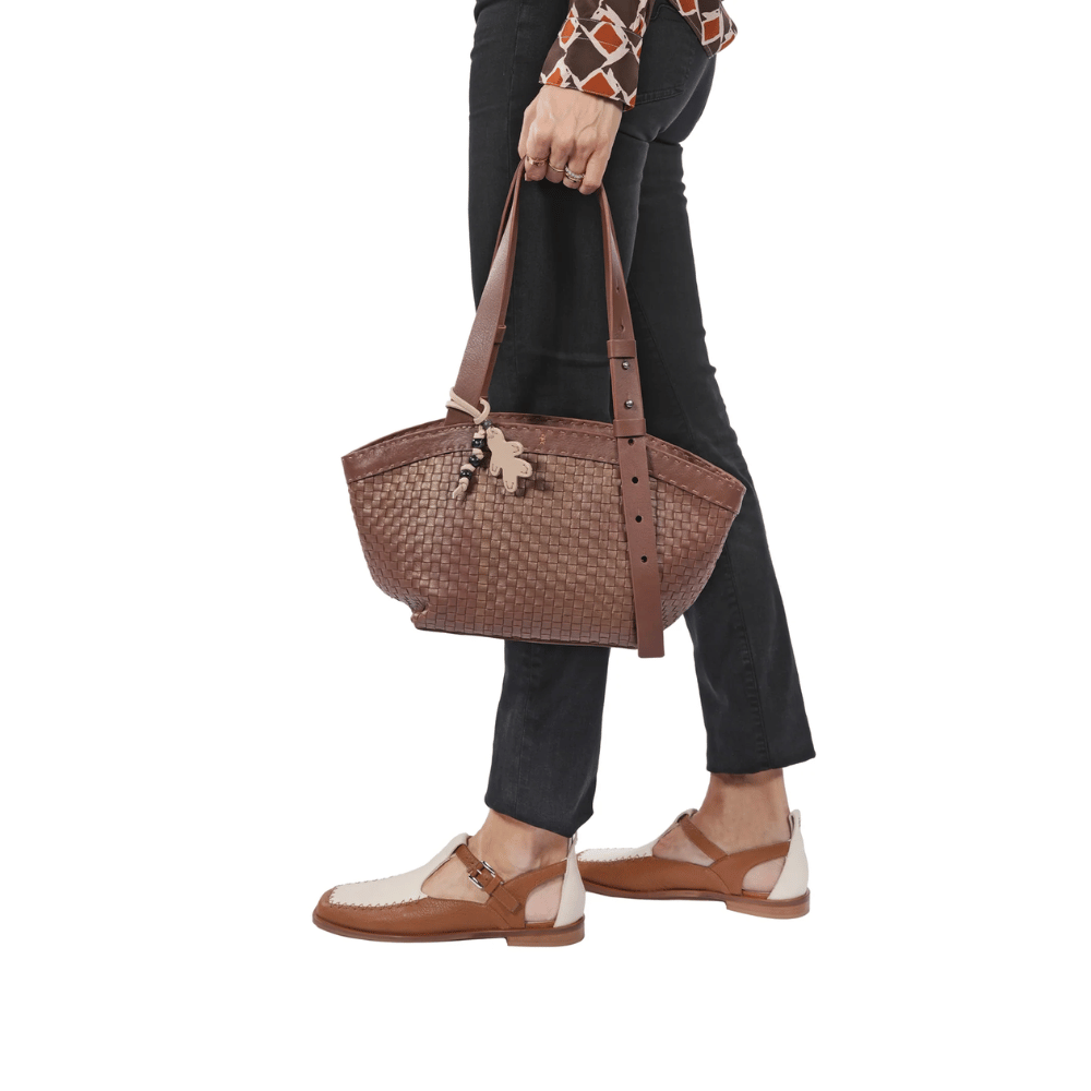 Henry Beguelin Medium Jar Bag Woven Leather Shoulder Bag in Brown Leather BD5807 HENRY BEGUELIN Designer fashion handbags shop online and in store High End fashion boutique Sydney Australia Riada Concept