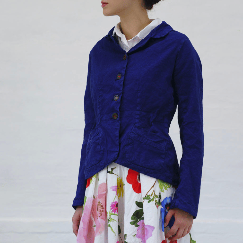 H+ Hannoh Wessel Jerry Jacket in Blue – International designer fashion boutique Australia Riada Concept Woollahra