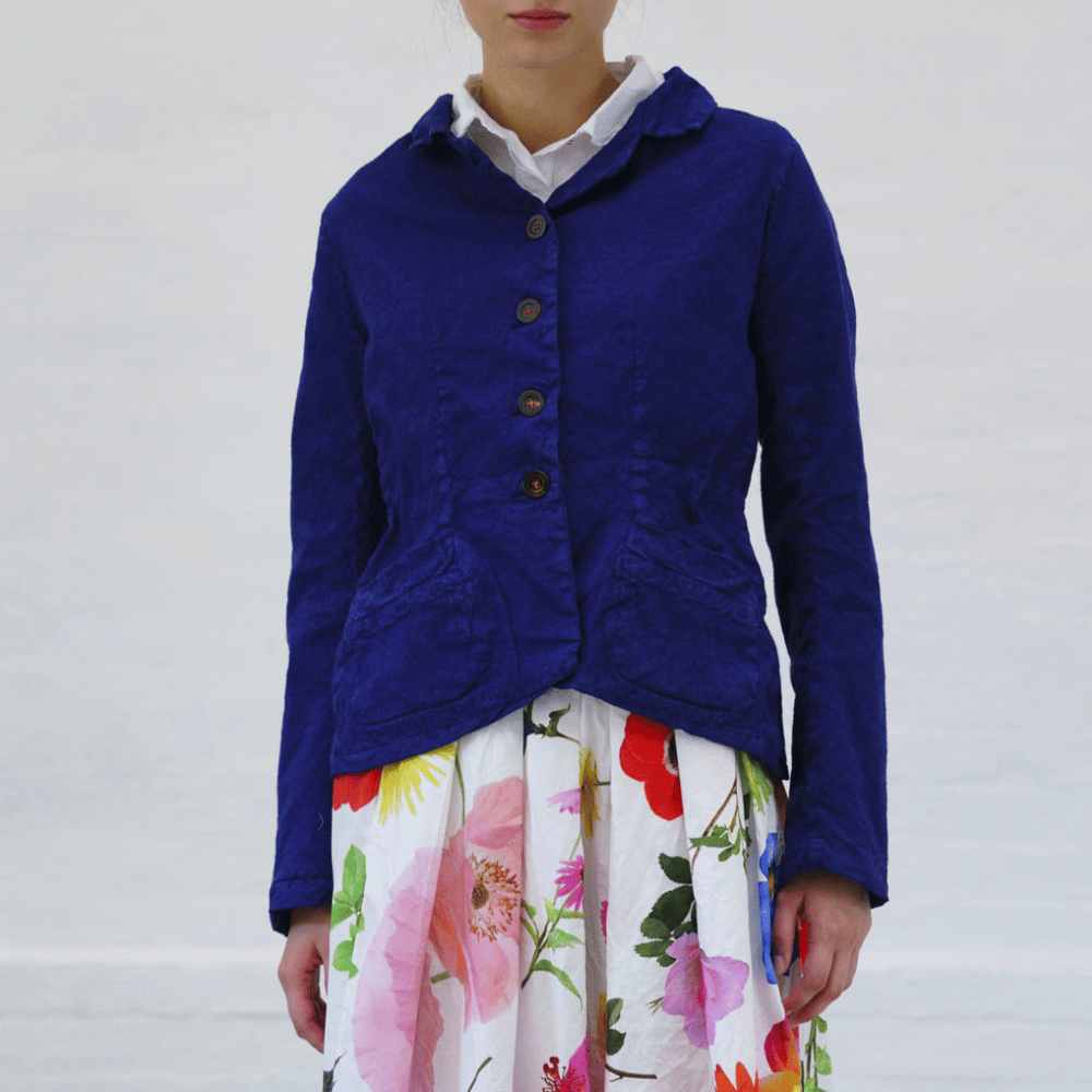 H+ Hannoh Wessel Jerry Jacket in Blue – International designer fashion boutique Australia Riada Concept Woollahra