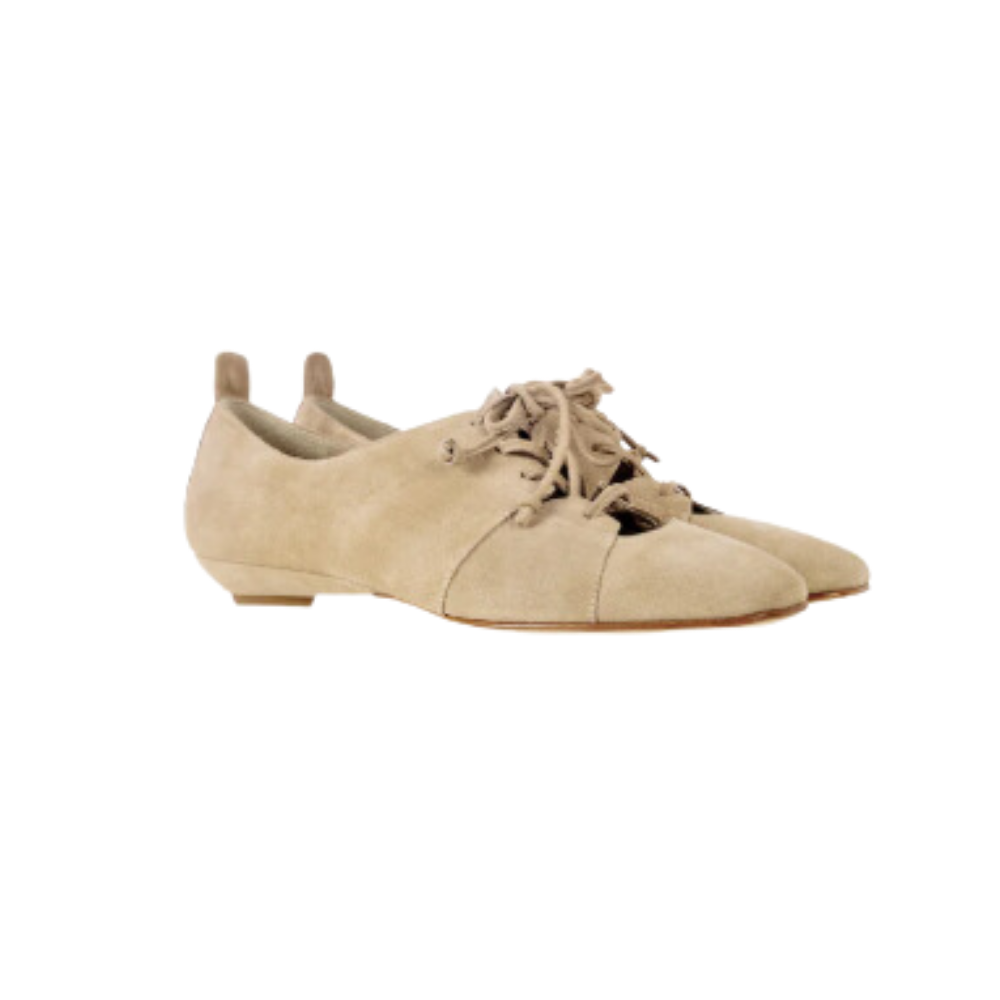 Henry Beguelin Lace-Up Camoscio Vintage Shoe in Beige HENRY BEGUELIN Designer fashion handbags shop online and in store High End fashion boutique Sydney Australia Riada Concept
