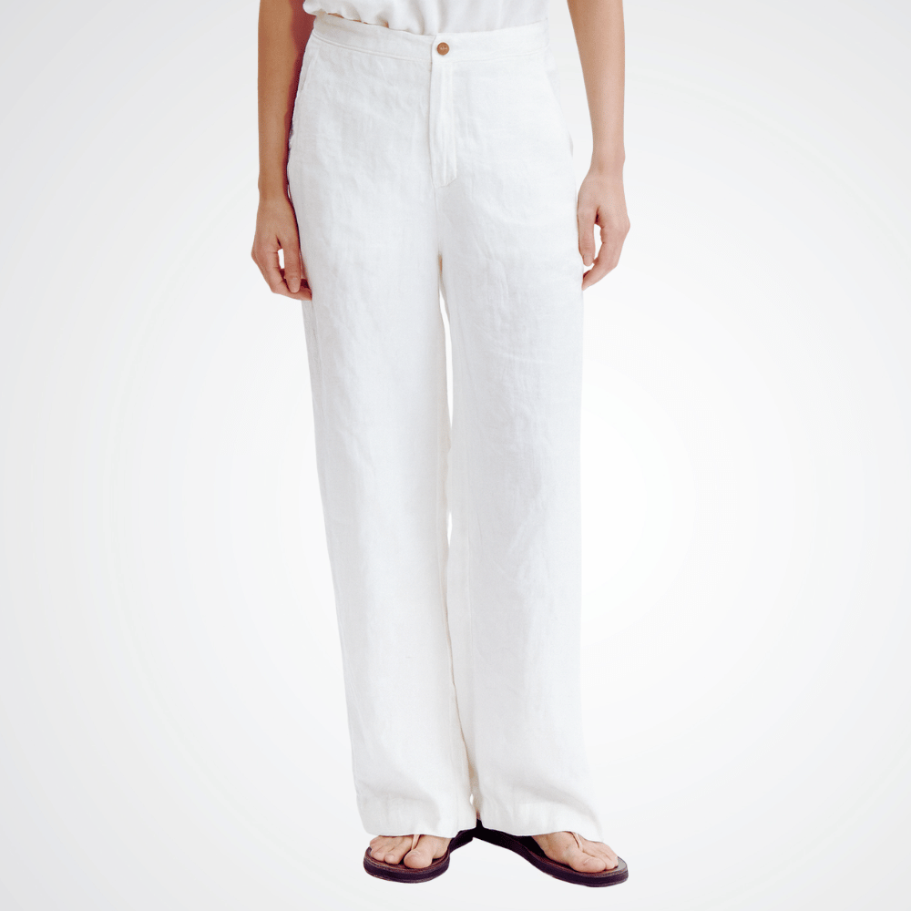 Transit Par Such Linen Pant in White Transit Par Such at Riada Concept Designer fashion shop online and in store High End fashion boutique Sydney Australia Riada Concept