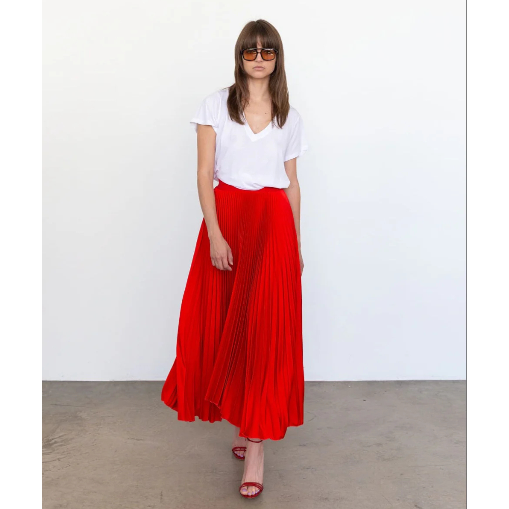 Skirt Europa Satin in Red