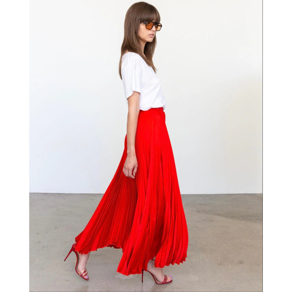 Skirt Europa Satin in Red