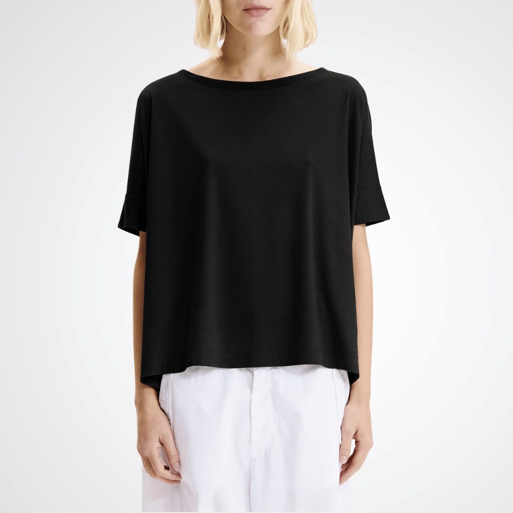 Transit Par Such Lyocell Tee in Black Transit Par Such at Riada Concept Designer fashion shop online and in store High End fashion boutique Sydney Australia Riada Concept