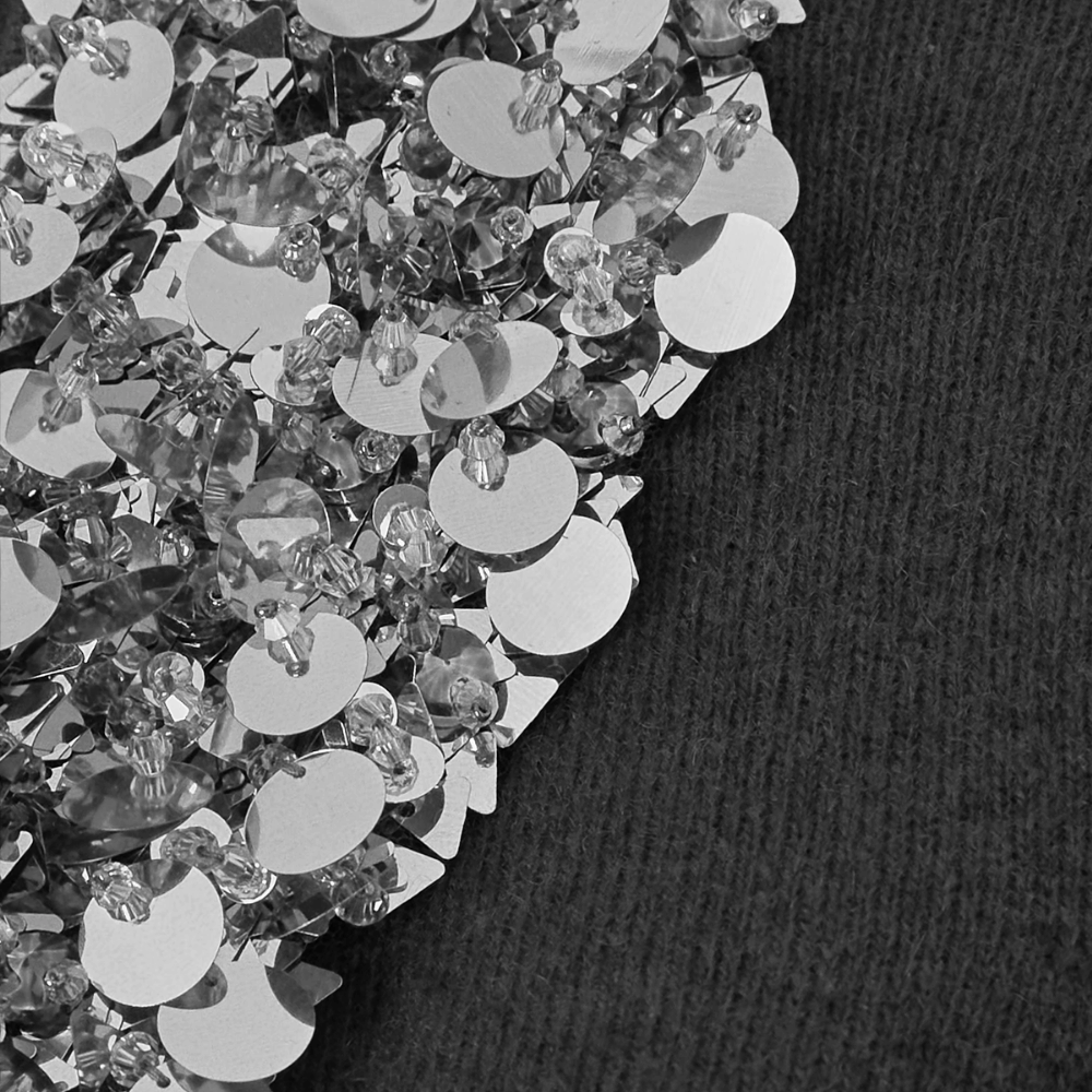 Ulla Johnson Margaux Sequin-Embellished Cashmere Cardigan in Noir – luxury designer knitwear Australia – Riada Concept Woollahra