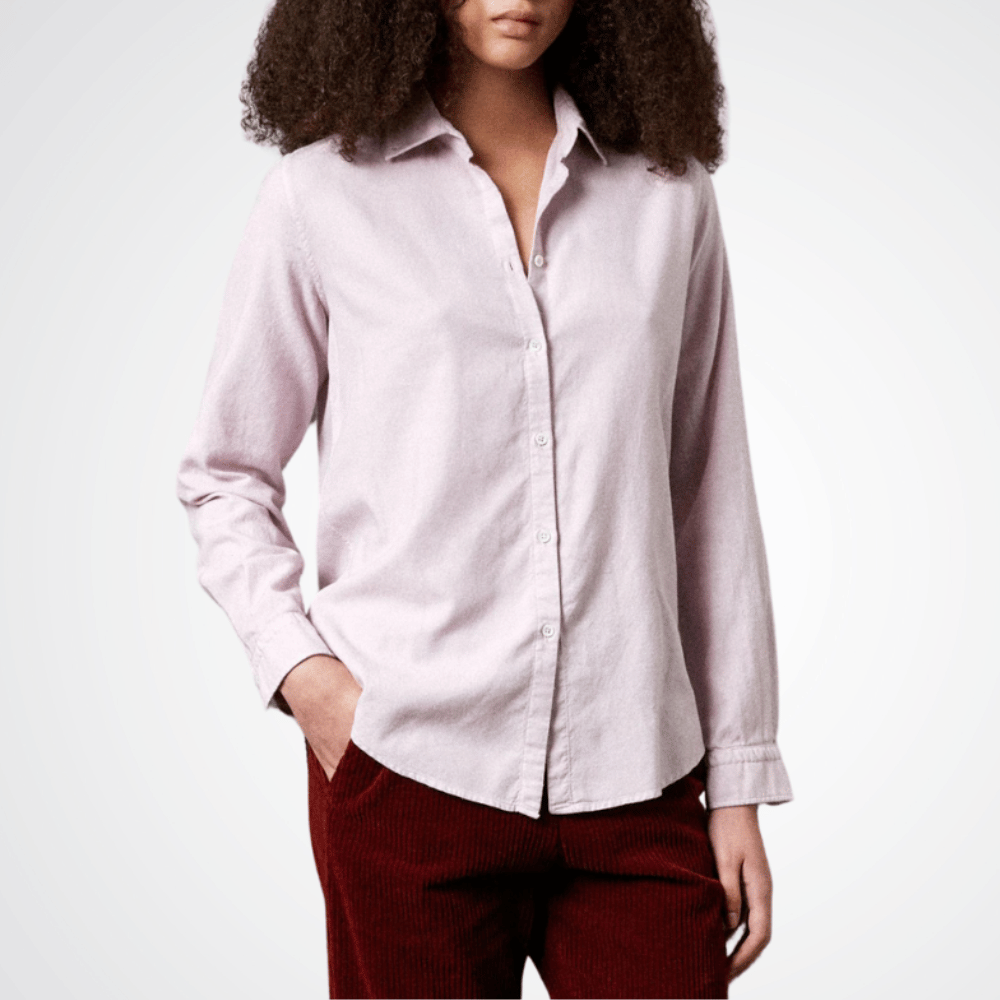 Massimo Alba Woman Marge20 Slim Fit Cotton Viscose Shirt in Soft Lilac MASSIMO ALBA WOMENS Designer fashion shop online and in store High End fashion boutique Sydney Australia Riada Concept