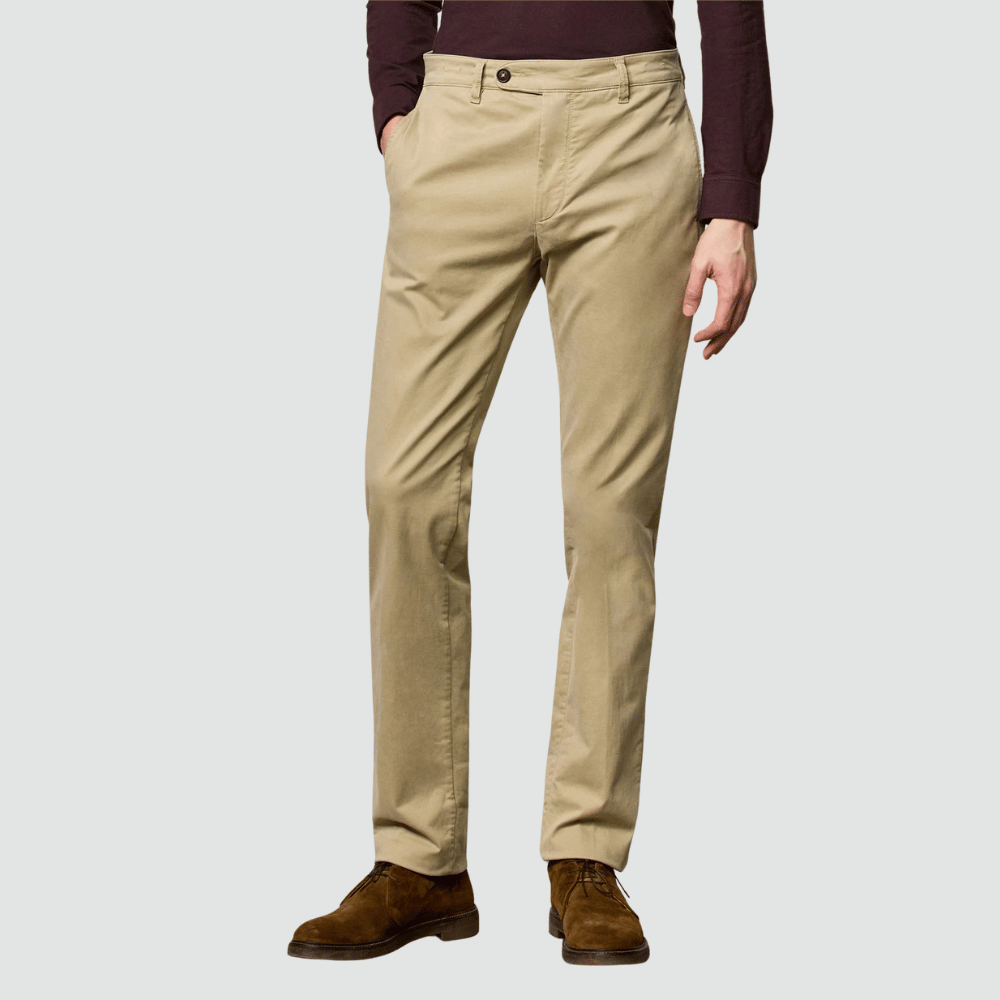 Massimo Alba Winch2 Cotton Gabardine Trousers in Beige MASSIMO ALBA ITALIAN MENSWEAR shop at Riada Concept Luxury International Designer Boutique in store and online Sydney