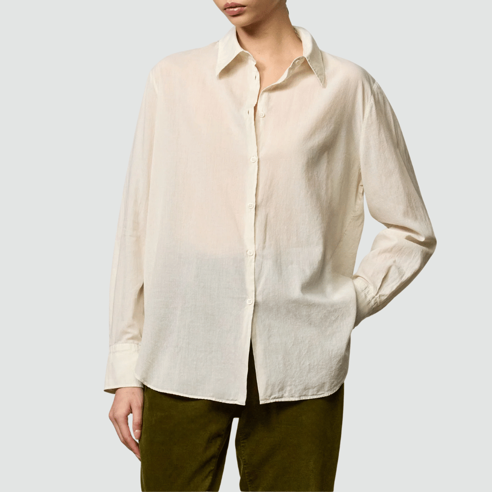Massimo Alba Selma Cotton Cashmere Shirt in Milk – International designer fashion boutique Australia Riada Concept Woollahra