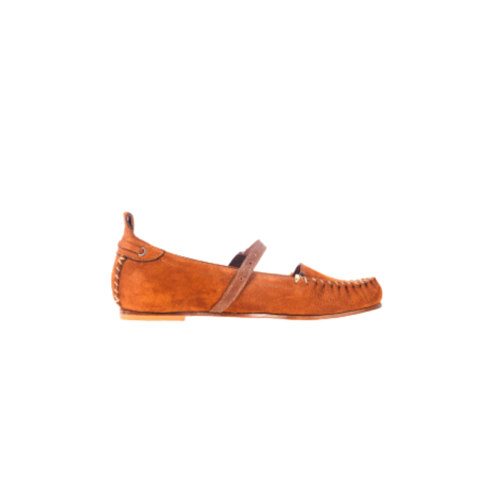 Henry Beguelin Nabuck Resinato Moccasin in Cuoio HENRY BEGUELIN Designer fashion handbags shop online and in store High End fashion boutique Sydney Australia Riada Concept
