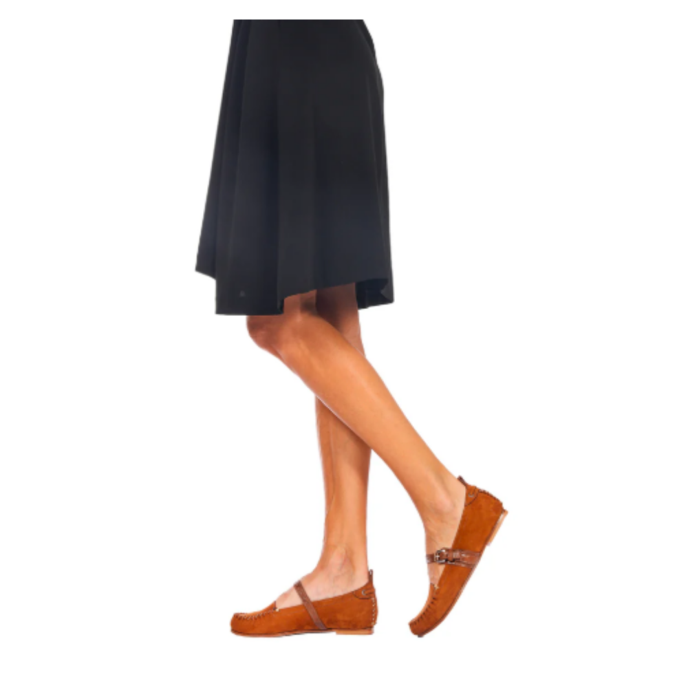 Henry Beguelin Nabuck Resinato Moccasin in Cuoio HENRY BEGUELIN Designer fashion handbags shop online and in store High End fashion boutique Sydney Australia Riada Concept