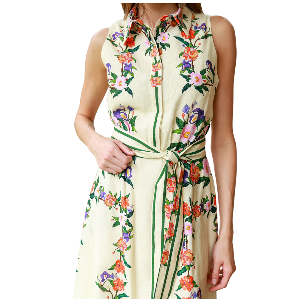 Paloma Dress in Tree of Life Cream PMent