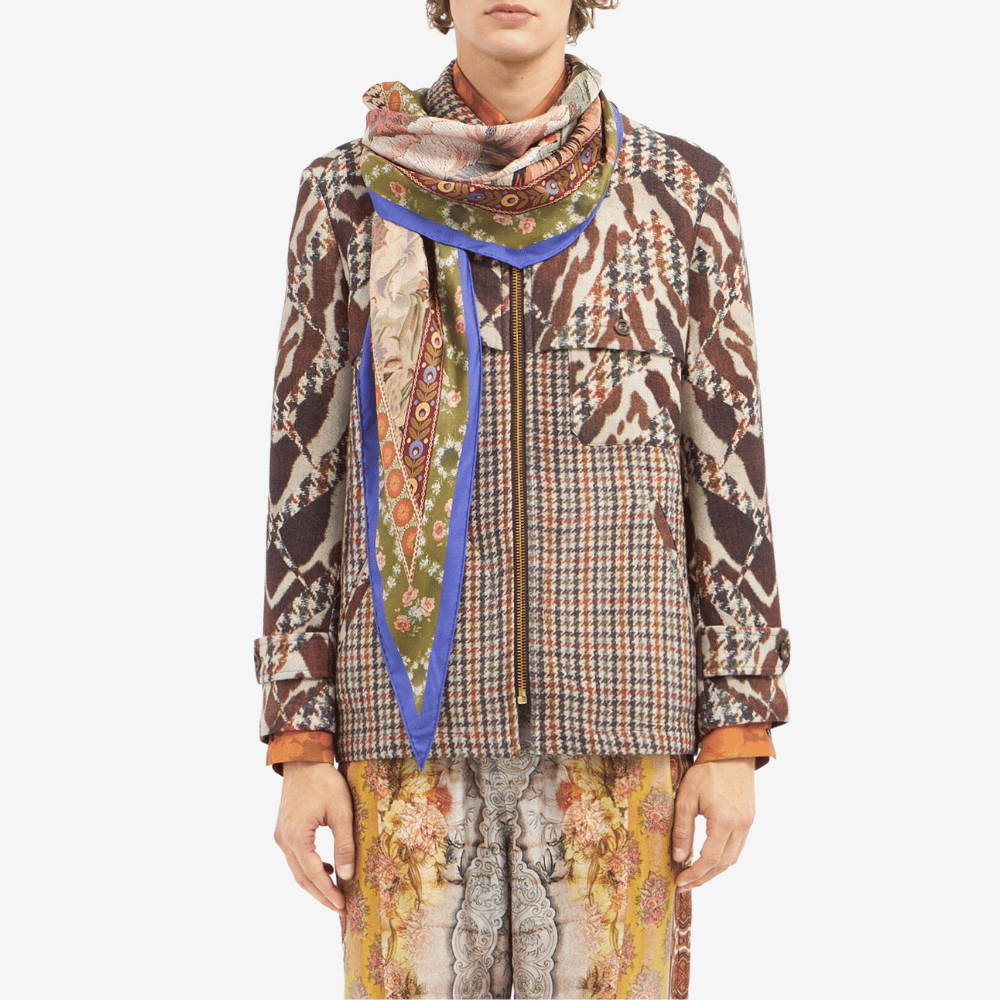 Pierre-Louis Mascia Aloeuw Silk Scarf in Floral Tapestry Print (65x120cm) PIERRE LOUIS MASCIA designer fashion online or in-store at Riada Concept, Sydney’s high-end fashion boutique in Australia.