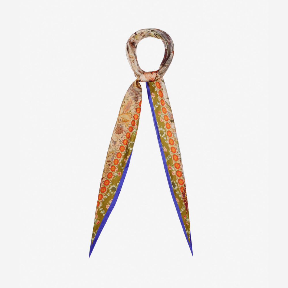 Pierre-Louis Mascia Aloeuw Silk Scarf in Floral Tapestry Print (65x120cm) PIERRE LOUIS MASCIA designer fashion online or in-store at Riada Concept, Sydney’s high-end fashion boutique in Australia.