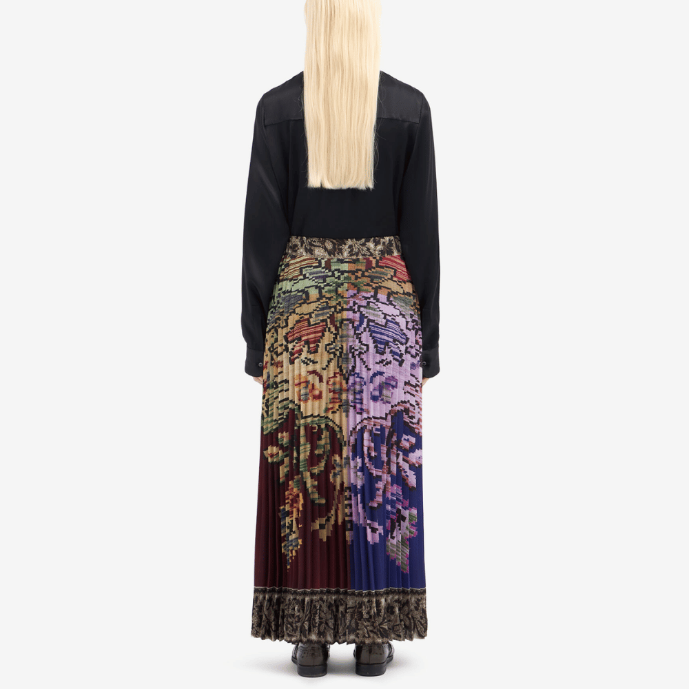 Pierre-Louis Mascia Ceto Pleated Skirt in Multicolour Digital Floral Print PIERRE LOUIS MASCIA designer fashion online or in-store at Riada Concept, Sydney’s high-end fashion boutique in Australia.