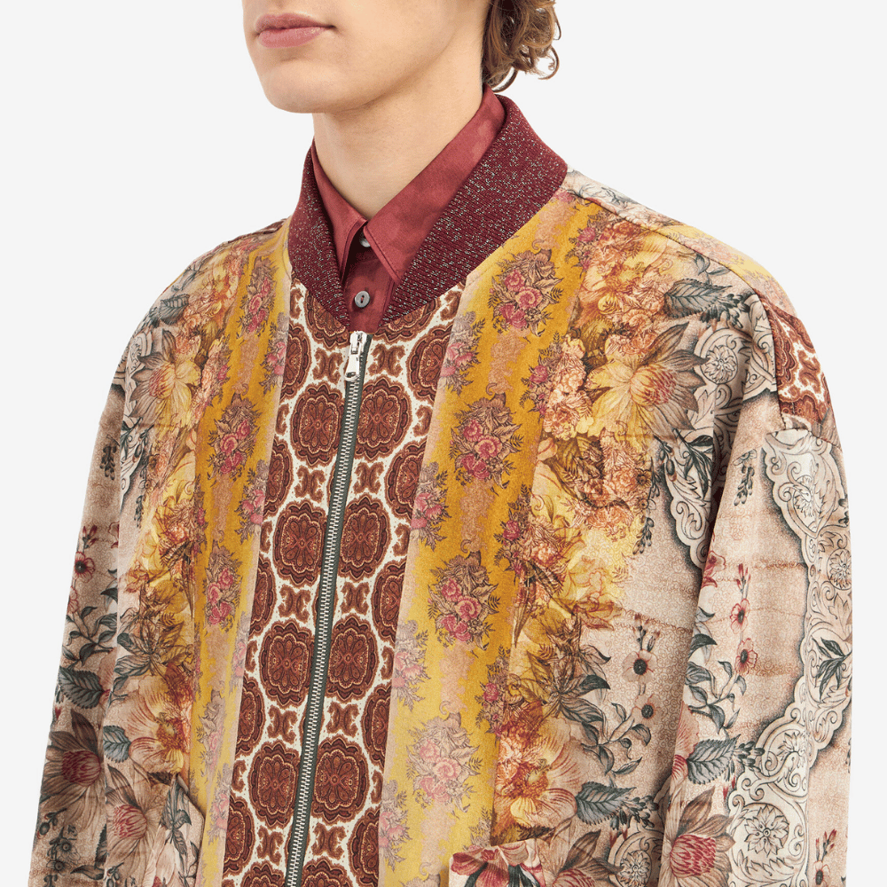 Pierre-Louis Mascia Dydox Virgin Wool Bomber Jacket in Multicolour Baroque Floral Print PIERRE LOUIS MASCIA designer fashion online or in-store at Riada Concept, Sydney’s high-end fashion boutique in Australia.