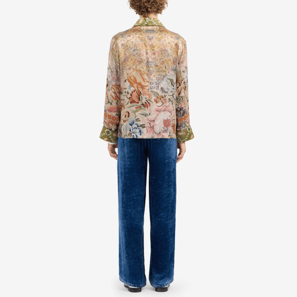 Pierre-Louis Mascia Mutka Silk Double-Breasted Jacket in Floral Tapestry Print Shop PIERRE LOUIS MASCIA designer fashion online or in-store at Riada Concept, Sydney’s high-end fashion boutique in Australia.