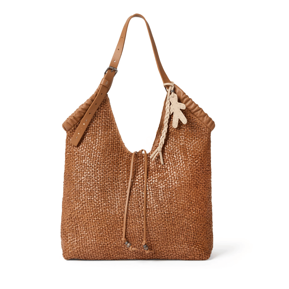 Henry Beguelin Canotta Arricciata Intreccio Madreperla Bag in Cognac HENRY BEGUELIN Designer fashion handbags shop online and in store High End fashion boutique Sydney Australia Riada Concept