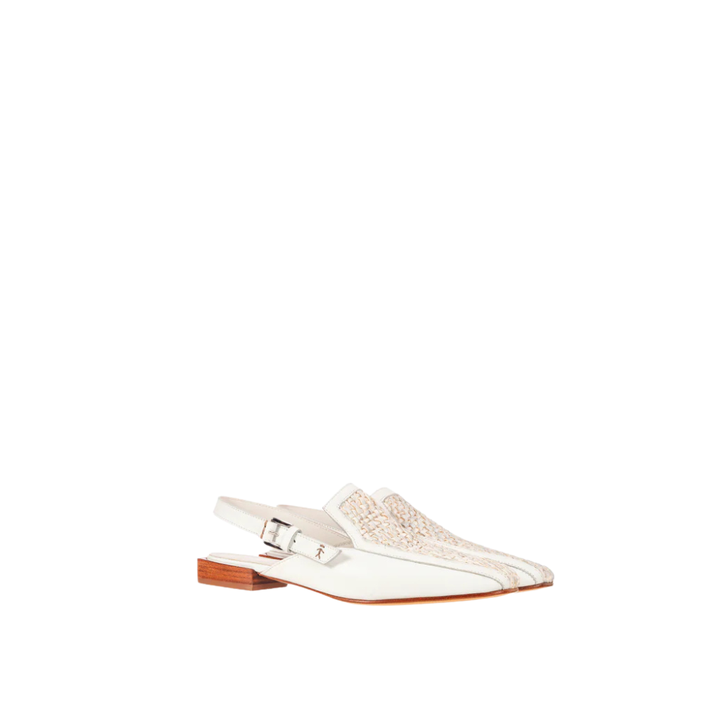 Henry Beguelin Mousse Intreccio Moccasin in Madreperla Gesso HENRY BEGUELIN Designer fashion handbags shop online and in store High End fashion boutique Sydney Australia Riada Concept