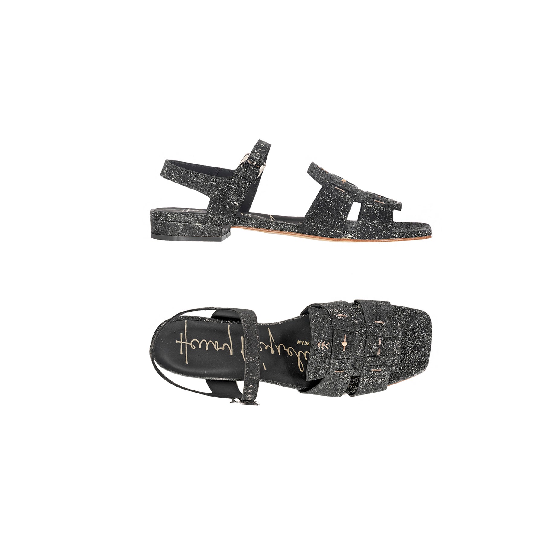 Henry Beguelin Vintage Sandal in Nero HENRY BEGUELIN Designer fashion handbags shop online and in store High End fashion boutique Sydney Australia Riada Concept