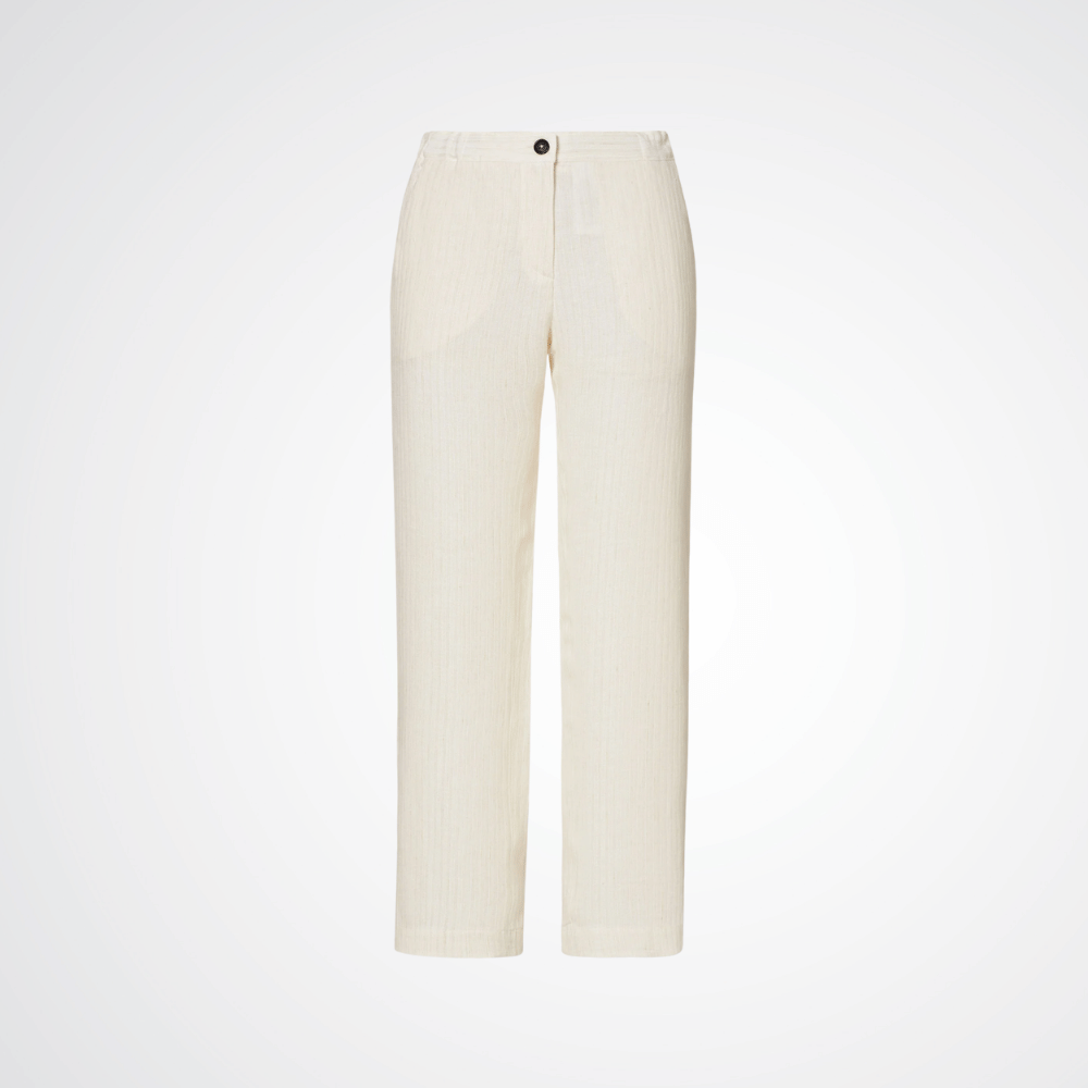 Massimo Alba Woman Sparus Cropped Linen Trousers in Beige MASSIMO ALBA WOMENS Designer fashion shop online and in store High End fashion boutique Sydney Australia Riada Concept