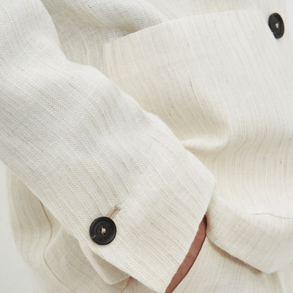 Massimo Alba Woman Stromboli Single Breasted Linen Blazer Jacket in Beige MASSIMO ALBA WOMENS Designer fashion shop online and in store High End fashion boutique Sydney Australia Riada Concept