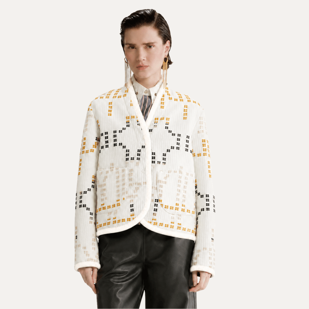Forte Forte Samarcanda Jacquard Beaded Jacket Opale – International designer fashion boutique Australia Riada Concept Woollahra