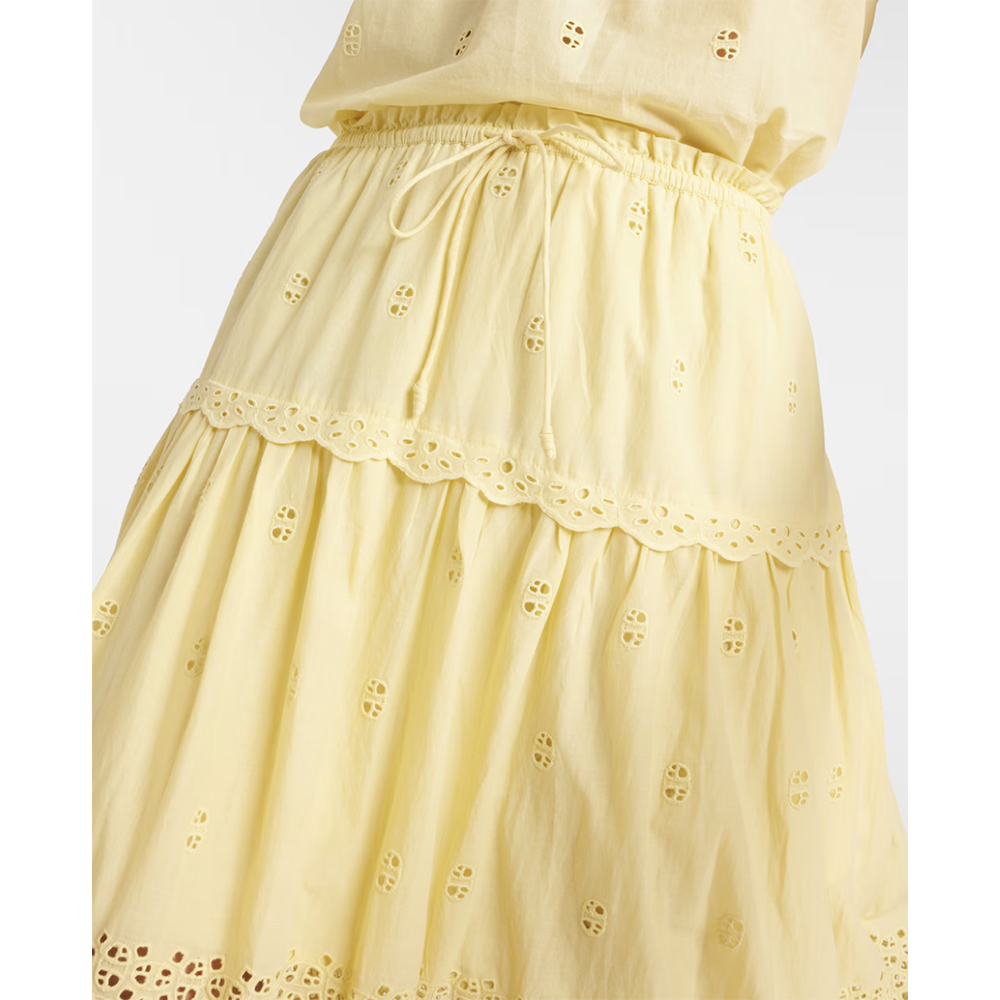 Ulla Johnson Lucia Midi Skirt in Yellow ULLA JOHNSON Designer fashion shop online and in store High End fashion boutique Sydney Australia Riada Concept