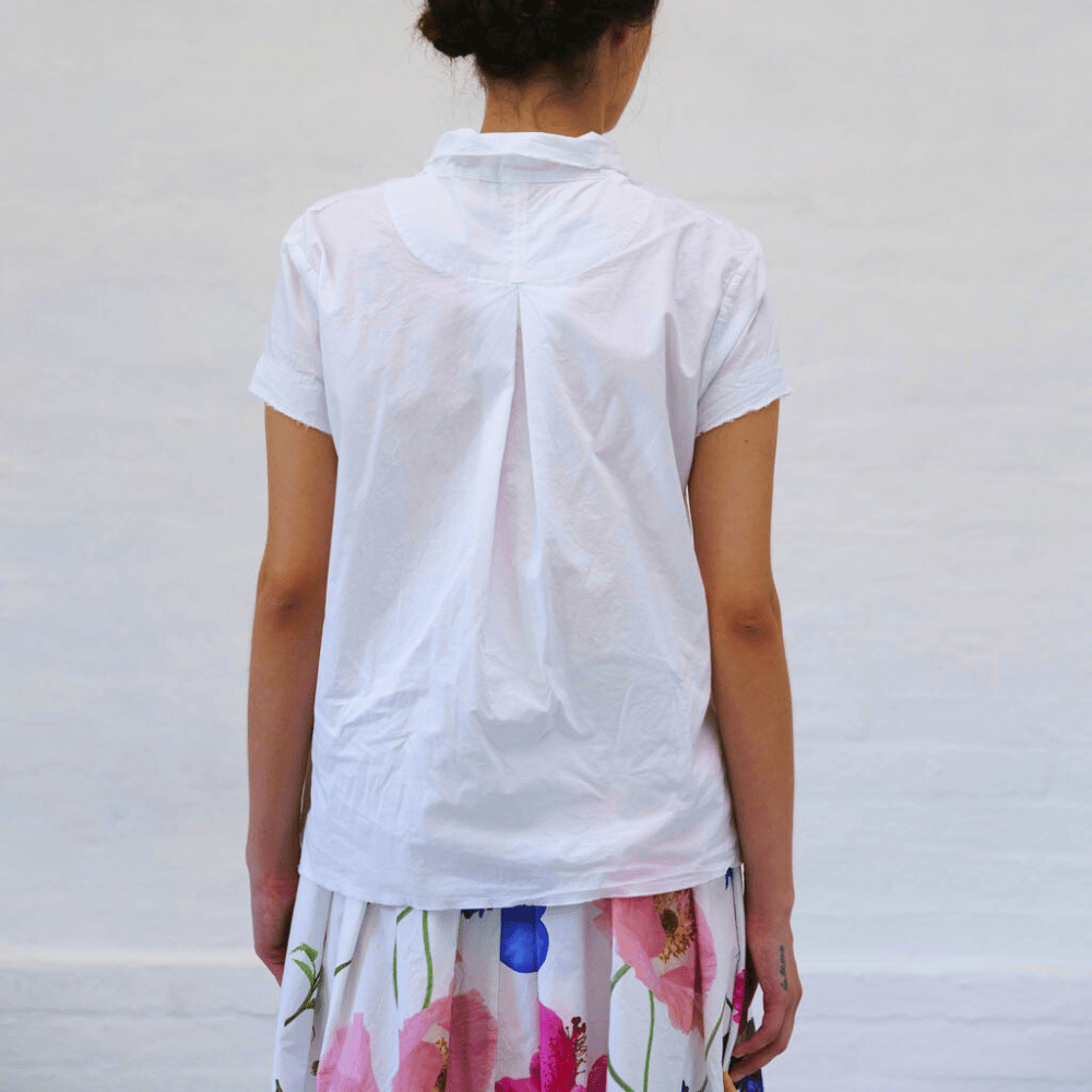 H+ Hannoh Wessel Sutton Shirt in White – International designer fashion boutique Australia Riada Concept Woollahra