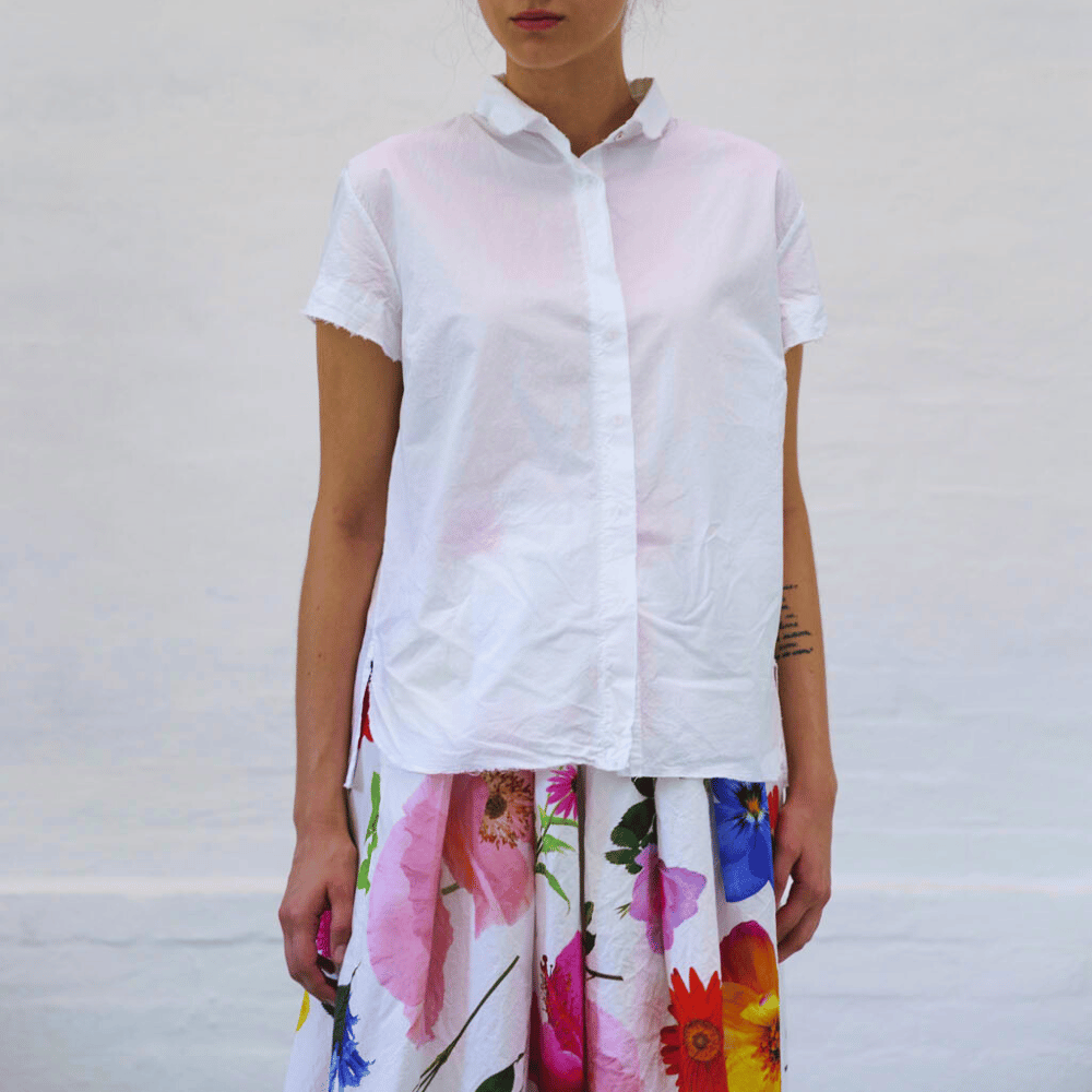 H+ Hannoh Wessel Sutton Shirt in White – International designer fashion boutique Australia Riada Concept Woollahra