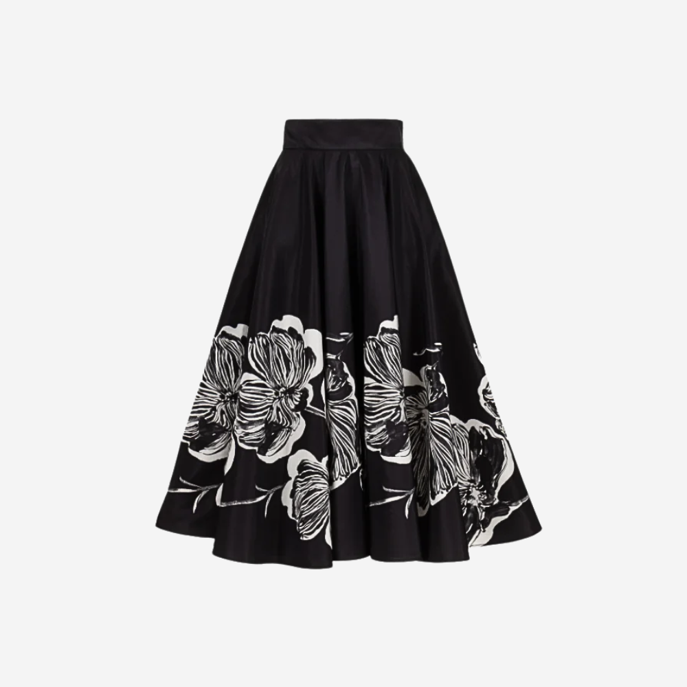 Sara Roka Tabba Midi Skirt in Floral Print international luxury fashion brands and labels available at Riada Concept Woollahra, Sydney Australia and online