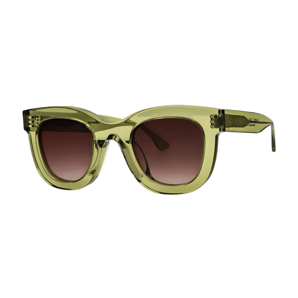 Thierry Lasry Gambly Sun 49 Soft Cat Eye Sunglasses in Green with Gradient Brown Lenses 3655 THIERRY LASRY Designer fashion shop online and in store High End fashion boutique Sydney Australia Riada Concept