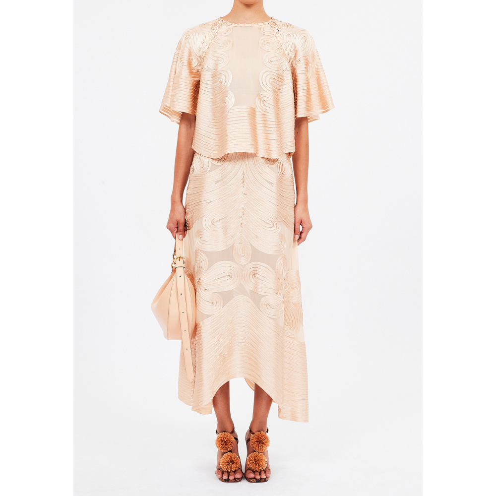 Ulla Johnson Kaelyn Midi Skirt in Peony ULLA JOHNSON Designer fashion shop online and in store High End fashion boutique Sydney Australia Riada Concept