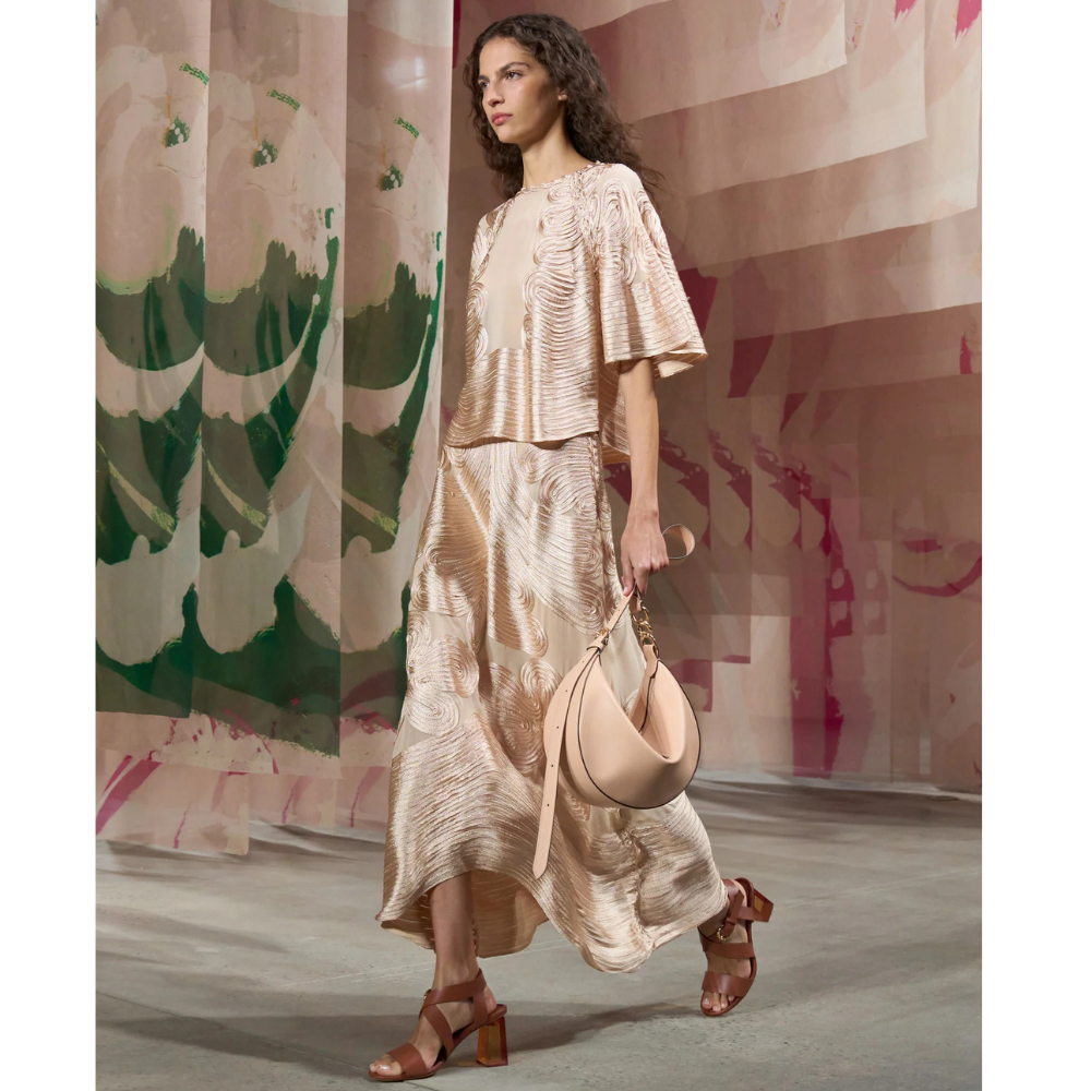 Ulla Johnson Short Sleeve Silk Marlo Top in Peony Cream ULLA JOHNSON Designer fashion shop online and in store High End fashion boutique Sydney Australia Riada Concept